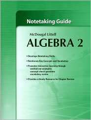 McDougal Littell High School Math Notetaking Guide Algebra 2 