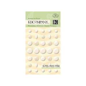  K & Co Adhesive Gems Pearl Shapes (Pack of 3) Pet 
