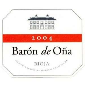  Baron de Ona Rioja Reserva 2004 Grocery & Gourmet Food