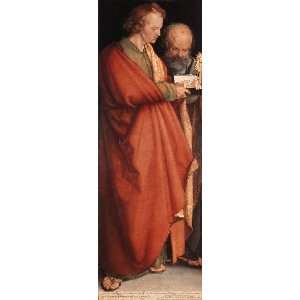   John the Evangelist and Peter, By Dürer Albrecht 