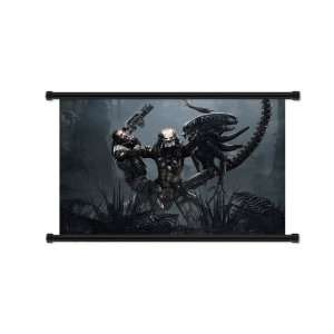  Alien vs Predator Game Fabric Wall Scroll Poster (32 x 20 