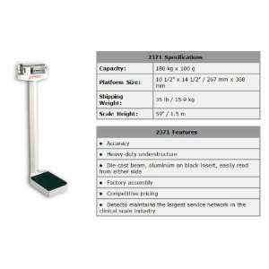 Detecto Physician Scale, Eye Level without Height Rod, Stainless Steel 