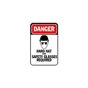 3x6 Vinyl Banner   Construction Hard Hats And Safety Glasses Required