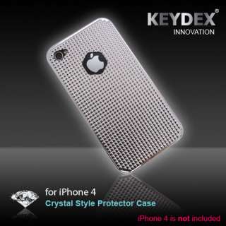 KEYDEX Crystal Diamond STYLE Back Case cover Skin for iPhone 4 Chrome 