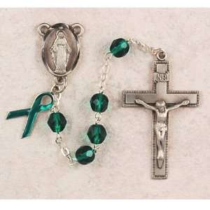  Green Awareness Rosary, Boxed The color green is most 