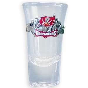 Tampa Bay Buccaneers Flared Top Shooter Shot Glass   NFL Football Fan 