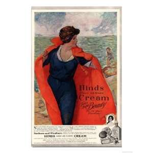  Sunburn Windburn Hinds Cream Skin Care Skincare, UK, 1920 