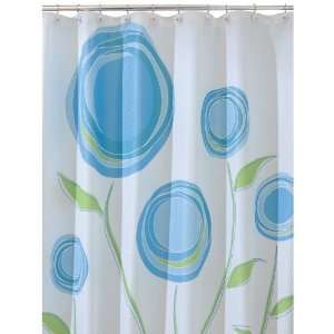  Marigold 72 Inch by 72 Inch Shower Curtain, Blue/Green