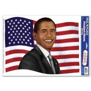  Beistle 54346 Sheet President Obama Peel N Place   Pack 