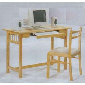  Computer Table With Two Strip Back Side Chair