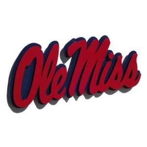   Ole Miss Rebels Large 3 D Metal Indoor / Outdoor Ole Miss Logo Wall