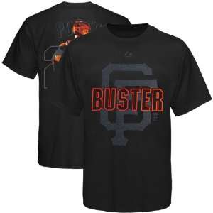   San Francisco Giants #28 Buster Posey Black Notorious Player T shirt