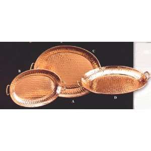 Copper Tray Oval Large 