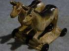 vintage arcor safe play toys rubber twin tan horses with