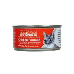  Evolve Chicken Formula Natural Cat Food 24/5.5 oz cans 