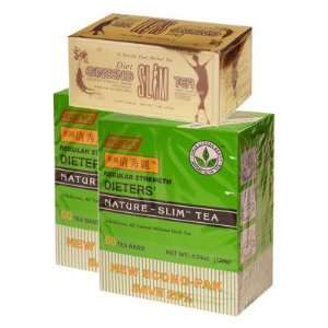   slim Diet Tea 120 Bags in 2 Boxes + Bonus Diet Ginseng Slim Tea 18