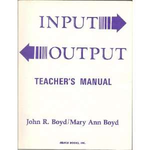   Classroom Teachers Manual John R. and Mary Ann Boyd Books