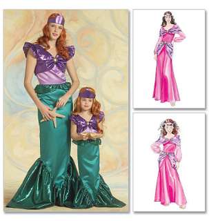 Misses Little Mermaid Ariel Costume Pattern Sm Md L XL  