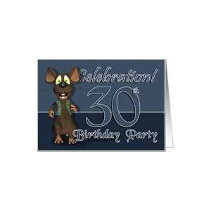  30th Birthday Party Invitaion   Fun Mouse Card Toys 