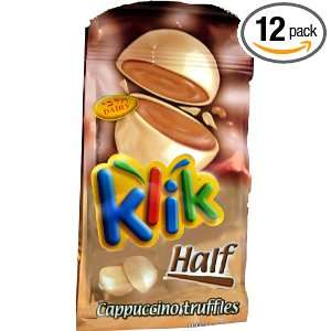 Klik Chocolate, Half Cappuccino Truffles, 2.46 Ounce Bags (Pack of 12 