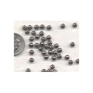 Gun Metal Plated 4mm Round Beads Arts, Crafts & Sewing