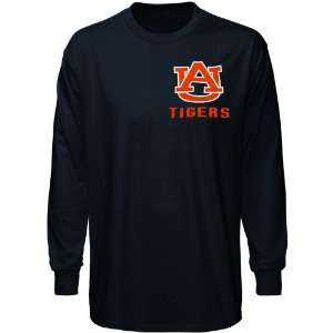  Auburn Tigers Navy Blue Keen Long Sleeve T shirt Sports 