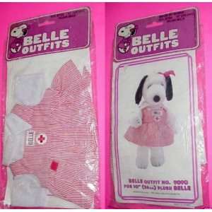   Belle Outfit for 10 Plush Doll  Nurse Candy Striper Toys & Games