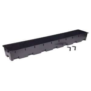  6 Slab Tray w/elbows 4x7x41 (black) Patio, Lawn 