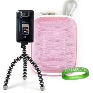 , Mini Camcorder Accessories Kit Nylon Baby Pink Protective Hard 