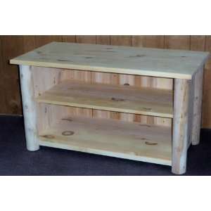  Hidden Lake Log TV Stand