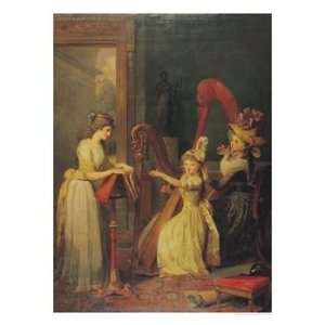  Harp Lesson Given by Madame de Genlis to Mademoiselle D 