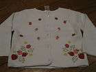 NWT Girls 5 GYMBOREE Strawberry Farm White Sweater  