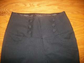 JUNIORS TWENTY ONE BLACK STRETCH DRESS PANTS 5 28X30  
