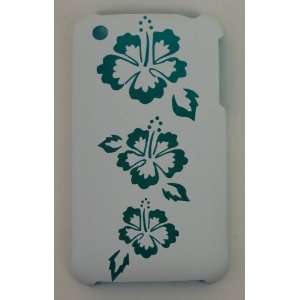 KingCase iPhone 3G & 3GS   Hard Case Cover   Flower Window (White with 