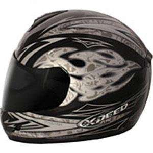  Xpeed XF 507 Torture Multi Helmet   2X Large/Black/Silver 