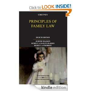 Principles of Family Law, 8e Judith Masson, Rebecca Bailey Harris 