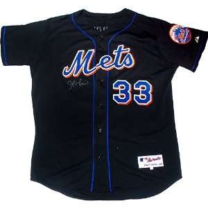  John Maine New York Mets Authentic Black Home Jersey 