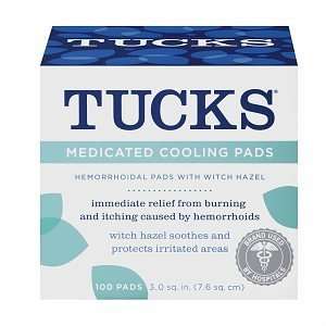  Tucks Medicated Hemorrhoid Cooling Pads 100 ct (Quantity 