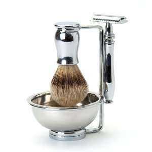   , Silvertip Badger Hair Brush, Bowl & Stand