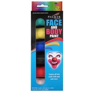  Premium Face and Body Paint 6 Jar Assorted Set Case Pack 6 