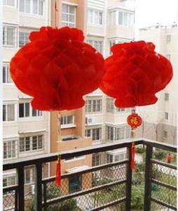 Chinese Wedding Red paper cut Craft Lantern Art Deco  