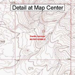  USGS Topographic Quadrangle Map   Pacific Springs, Wyoming 