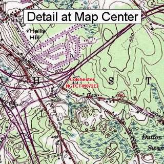  USGS Topographic Quadrangle Map   Colchester, Connecticut 