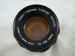 Asahi Pentax SP Model 23102 Super Takumar Lens 11.8/55  