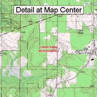  USGS Topographic Quadrangle Map   Cotton Valley, Louisiana 