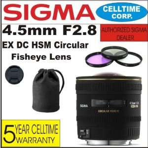  Sigma 4.5mm D2.8 EX DC HSM Circular Fisheye Len for Nikon 