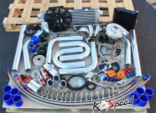 MAZDA FORD DURATEC 2.3/2.5 T04E TURBO CHARGER STAGE 2 KIT INTERCOOLER 