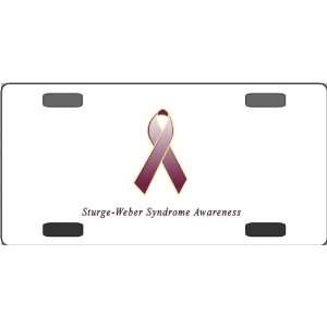 Sturge Weber Syndrome Awareness Ribbon Vanity License Plate