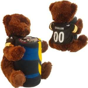  Northwest Pittsburgh Steelers Bear and Blanket Set Sports 