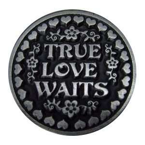  True Love Waits Purity Pocket Pewter Coin 